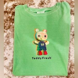 Teddy Fresh Neon Green Figure Tee M